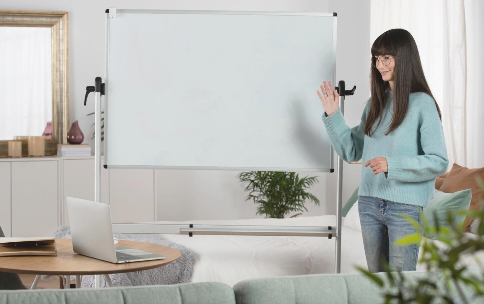 Professional budgeting workshop materials and calculator on organized desk